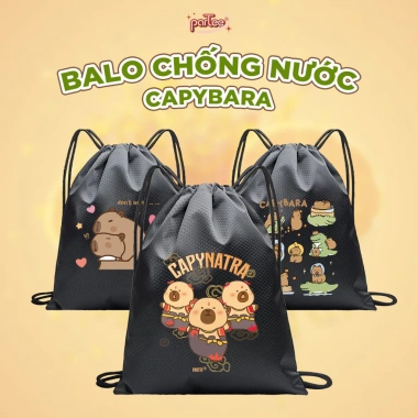 Balo Mini Capybara Siêu Nhẹ Chống Thấm Nước In Hình Đáng Yêu Cho Bé - Giá 31.500