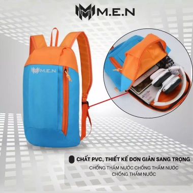 Balo mini du lịch WIilmesh 40cm xanh đen, thiết kế lá GS1, nhẹ bền, giá ưu đãi 63.589₫ 8