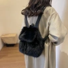 Balo Mini Lông Thỏ Nữ Hoạ Tiết Dây Rút Thắt Nơ - Đa Năng, Đi Chơi Du Lịch 155k 2