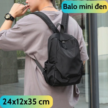 Balo mini nam nữ vải dù chống nước Ba Vy FASHION KH09 - Thiết kế tối giản, phù hợp đi học và đi chơi 10