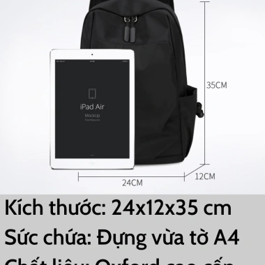 Balo mini nữ Ba Vy FASHION thời trang Hàn Quốc, chống nước vải oxford, đựng iPad, siêu nhẹ đi học - 219.000 VND 2