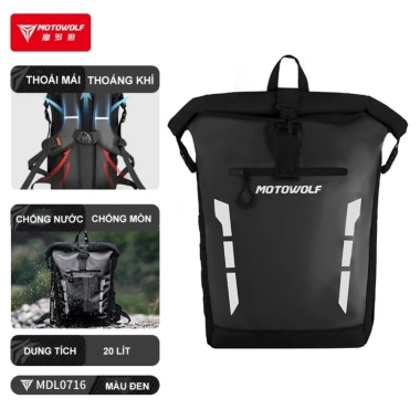 Balo Moto chống nước 20L đi xe máy và phượt - Chính hãng MDL716 giá ưu đãi 565.000 dong 10 Balo Moto chống nước 20L đi xe máy và phượt - Chính hãng MDL716 giá ưu đãi 565.000 dong 10