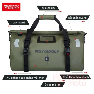 Balo Motor Motowolf MDL717 chống nước cao cấp du lịch phượt - Giá chỉ 580.000₫ 9