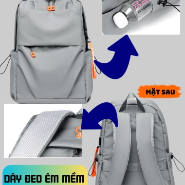 Balo nam Ba Vy FASHION vải Oxford chống nước, đựng laptop, kiểu thể thao BL02AB 3 Balo nam Ba Vy FASHION vải Oxford chống nước, đựng laptop, kiểu thể thao BL02AB 3