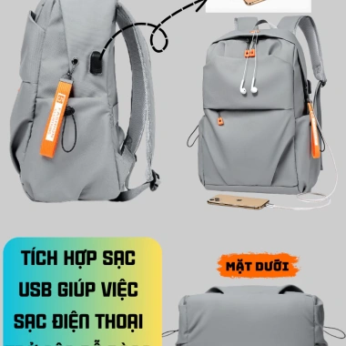 Balo nam Ba Vy FASHION vải Oxford chống nước, đựng laptop, kiểu thể thao BL02AB