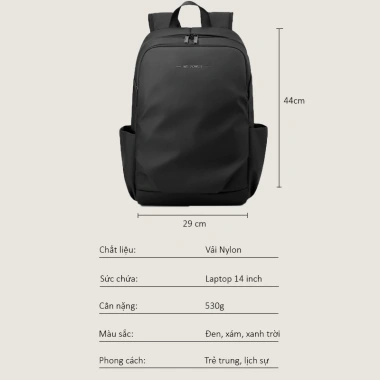 Balo nam BL010 size vừa, thời trang, chống nước, đựng laptop 14 inch - Giá 299k 3 Balo nam BL010 size vừa, thời trang, chống nước, đựng laptop 14 inch - Giá 299k 3