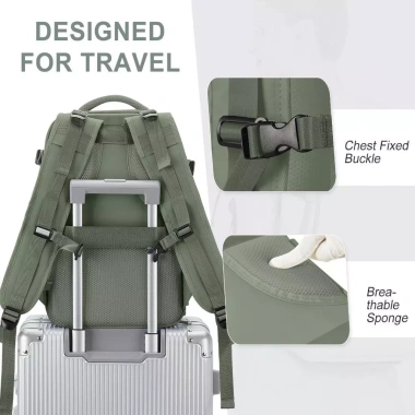 Balo Nam Du Lịch 31L Chống Thấm Nước, Ngăn Giày Riêng, Cổng Sạc USB, Đựng Laptop - Giá 399.500đ