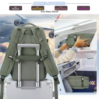 Balo Nam Du Lịch 31L Chống Thấm Nước, Ngăn Giày Riêng, Cổng Sạc USB, Đựng Laptop - Giá 399.500đ