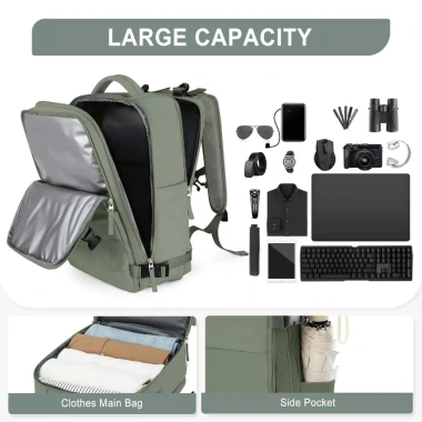 Balo Nam Du Lịch 31L Chống Thấm Nước, Ngăn Giày Riêng, Cổng Sạc USB, Đựng Laptop - Giá 399.500đ 6 Balo Nam Du Lịch 31L Chống Thấm Nước, Ngăn Giày Riêng, Cổng Sạc USB, Đựng Laptop - Giá 399.500đ 6