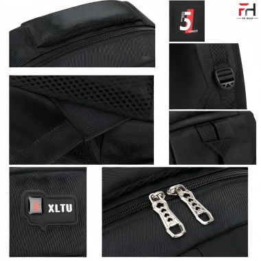 Balo nam du lịch F10 size lớn, nhiều ngăn, vải oxford chống thấm, thoáng khí Moke 4