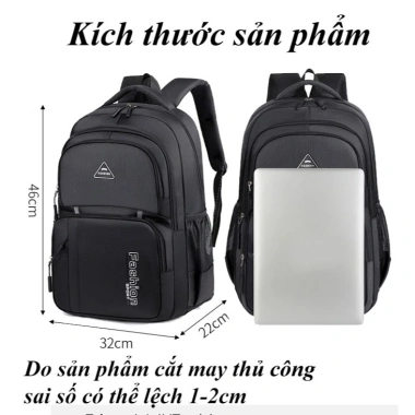 Balo nam nữ 16.6 inch dung lượng lớn, du lịch, học sinh THCS - Giá 149.000 VNĐ 2