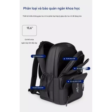 Balo nam nữ 16.6 inch dung lượng lớn, du lịch, học sinh THCS - Giá 149.000 VNĐ 4
