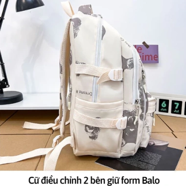 Balo nam nữ chống thấm nước mặt cười cá tính - Đi học, đi chơi, đi làm BHS96 189k 6