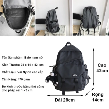Balo nam nữ đi học, chống nước, đựng laptop 15.6 inch - Hàn Quốc chỉ 234k 6 Balo nam nữ đi học, chống nước, đựng laptop 15.6 inch - Hàn Quốc chỉ 234k 6