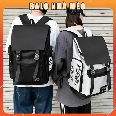 Balo Nam Thời Trang Hình Hộp Cỡ Lớn - Đi Học Du Lịch Giá 105k Nhiều Ngăn Bền