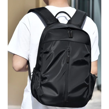 Balo nam vải gió B26 chống thấm, cổng USB, ngăn laptop 13‑15.6” thời trang thể thao - 175k