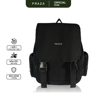 Balo Nắp Gập Khoá Gài ALLBLACK Nam Nữ PRAZA BL200 - Giá 249k, giảm tới 60k 7 Balo Nắp Gập Khoá Gài ALLBLACK Nam Nữ PRAZA BL200 - Giá 249k, giảm tới 60k 7