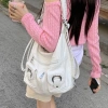 Balo nữ đi học và đi làm - Túi tote hobo da nhăn cỡ lớn vừa A4, khóa kéo, du lịch Hàn Quốc 48 - Giá chỉ 197,010₫