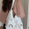 Balo nữ đi học và đi làm - Túi tote hobo da nhăn cỡ lớn vừa A4, khóa kéo, du lịch Hàn Quốc 48 - Giá chỉ 197,010₫ 5
