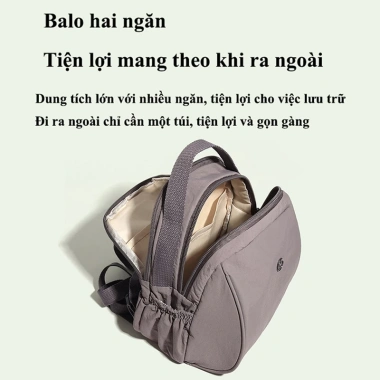 Balô Nữ Mini Nhẹ Phong Cách Hàn Quốc, Chống Nước, Dung Tích Lớn, Thời Trang Đi Học Đi Chơi - Giá 146.420₫ 3