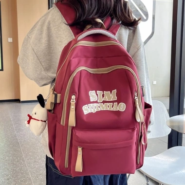 Balo Nữ Nhiều Ngăn Đi Học - Backpack Du Lịch, Cặp Dôi, Uzzang Giá 126.742₫ 9