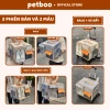 Balo PETBOO cho Chó Mèo - Cửa cuộn thoáng khí, nhiều túi, vali gấp gọn, giá 497k 2