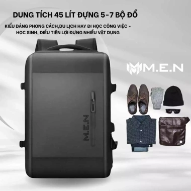 Balo Phượt Du Lịch 17'' Laptop Chống Trầy, Sạt USB, OLE.S Đen FV453 - 216.500₫