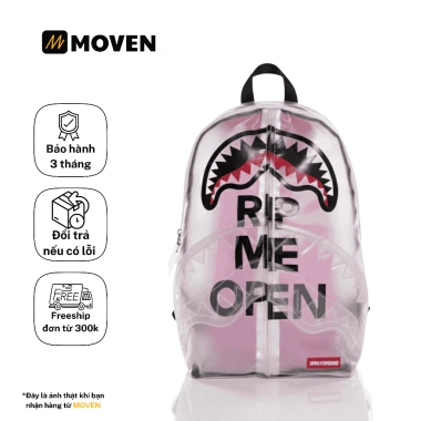 Balo RIPSHARK MOOVEN Cao Cấp Trong Suốt - Thiết Kế Cá Mập, Thời Trang, Thể Thao, Du lịch, Giá 325.000đ