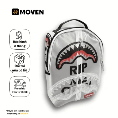 Balo RIPSHARK MOOVEN Cao Cấp Trong Suốt - Thiết Kế Cá Mập, Thời Trang, Thể Thao, Du lịch, Giá 325.000đ