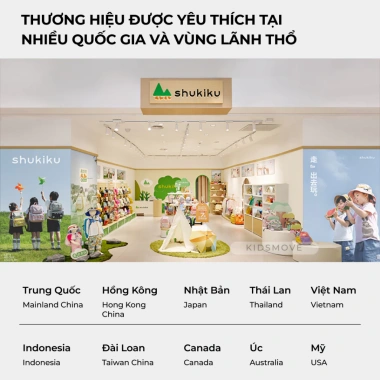 Balo Shukiku Nhật Bản cho bé - Siêu nhẹ 275g, chống nước, unisex, nhiều màu, 629k