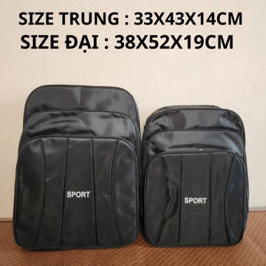 Balo SPORT Đại Cỡ Lớn Nam Nữ - Đa Ngăn Đựng Quần Áo, Laptop, Tiện Lợi, Giá 125k