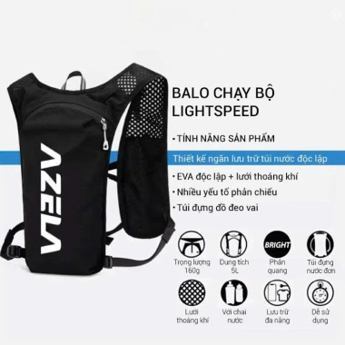Balo Thể Thao 10L B75 Đa Dụng - Gọn Nhẹ, Leo Núi, Chạy Bộ, Giá Ưu Đãi 345.000 VND 5