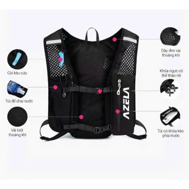 Balo Thể Thao 10L B75 Đa Dụng - Gọn Nhẹ, Leo Núi, Chạy Bộ, Giá Ưu Đãi 345.000 VND 7