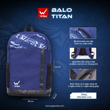 Balo thể thao du lịch phượt Wika Pro 02 chống thấm nước, thời trang nam nữ, chính hãng 172k 4 Balo thể thao du lịch phượt Wika Pro 02 chống thấm nước, thời trang nam nữ, chính hãng 172k 4