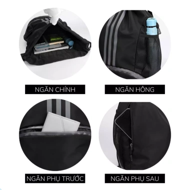 Balo thể thao nam nữ dây rút, ngăn giày riêng, size lớn tập gym, phù hợp bóng đá, bóng rổ - giá 97k 8