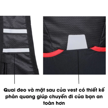 Balo thể thao Newoutlander 12L - Vest chạy bộ, đạp xe, trail nhiều ngăn, giá 330k