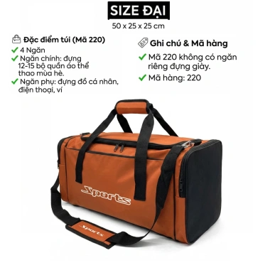 Balo Thể Thao Túi Du Lịch Cỡ Lớn Bền Đẹp Tiện Lợi - Size Đại Cao Cấp Giá Ưu Đãi 189.000 10