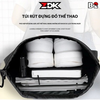 Balo thể thao ZDK B2 chống thấm, 2 ngăn đựng giày quần áo - Giá chỉ 39.000 VND