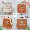Balo thêu tên bé Hàn Quốc mẫu giáo, chống thất lạc, tặng gấu bông - Balo bỉm sữa 2