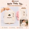 Balo Thêu Tên Bé Mầm Non - Phong Cách Hàn Quốc, Dây Tag Thêu Biệt Danh, Giá 180k