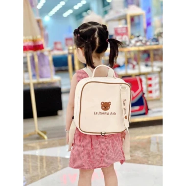 Balo Thêu Tên Mẫu Giáo Theo Yêu Cầu - Tặng Name Tag Cho Bé, Giá Ưu Đãi 165k