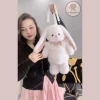 Balo Thỏ Thêu Tên Đặt Theo Yêu Cầu Dễ Thương và Yếm Cổ Quà Tặng Bé Gái Giá 229k 6