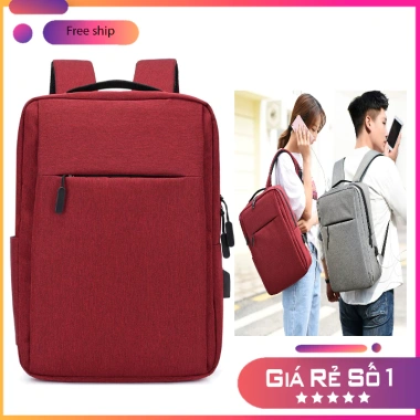 Balo thời trang 15.6 inch Hàn Quốc - Laptop, du lịch, nhiều ngăn, USB, sang trọng, 79.500₫ 7