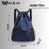 Balo thời trang Hàn Quốc myca BASIIL M.E.N size trung 5 - Kiểu túi gập, bộ DE4, giá ưu đãi 72.700 VND 8