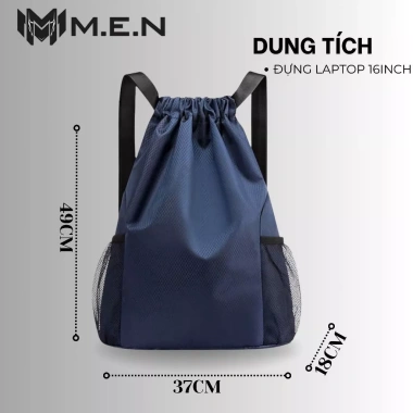 Balo thời trang Hàn Quốc myca BASIIL M.E.N size trung 5 - Kiểu túi gập, bộ DE4, giá ưu đãi 72.700 VND