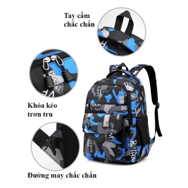 Balo thời trang nam nữ đa năng, chống nước, đựng laptop - phù hợp học sinh cấp 1‑3 & sinh viên, giảm giá 149k 7
