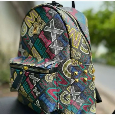 Balo thời trang nam nữ size40 họa tiết chữ XO cá tính, phù hợp đi học, đi chơi, du lịch - phong cách phố sang