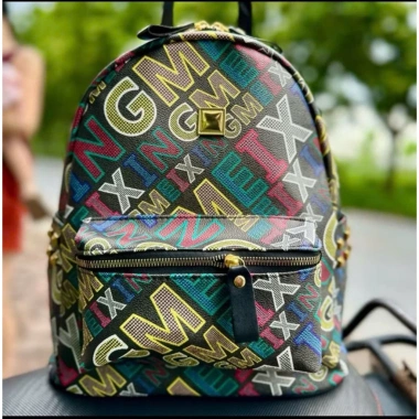 Balo thời trang nam nữ size40 họa tiết chữ XO cá tính, phù hợp đi học, đi chơi, du lịch - phong cách phố sang