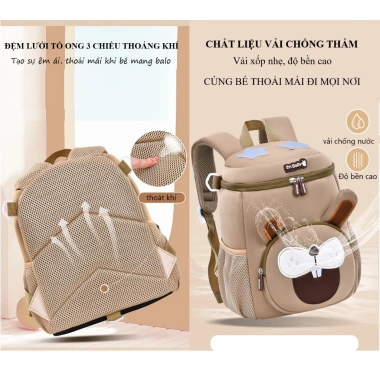Balo ToChang cho bé đi học mầm non - Cặp nhẹ, bền, thiết kế ZM Baby, giá 224.421₫
