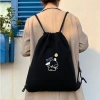 Balo túi rút thời trang nam nữ vải chống thấm, phong cách Hàn Quốc, đựng sách vở 7